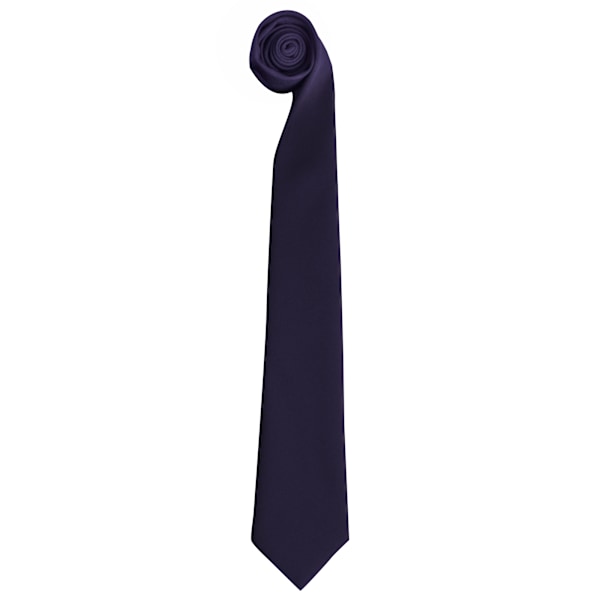 Premier Tie - Herrslips - Enfärgad slips för jobbet (2-pack) One Size Marinblå Navy One Size