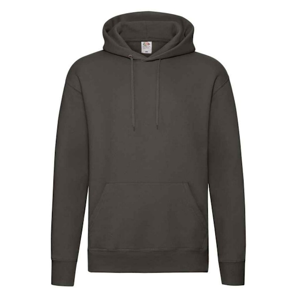 Fruit of the Loom Premium Hoodie för män 4XL Charcoal Charcoal 4XL