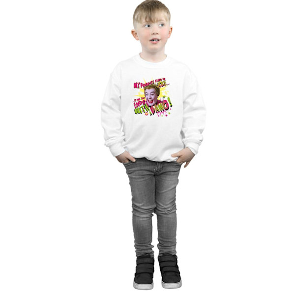DC Comics Boys Batman TV-serie Joker Bang Sweatshirt 9-11 år White 9-11 Years