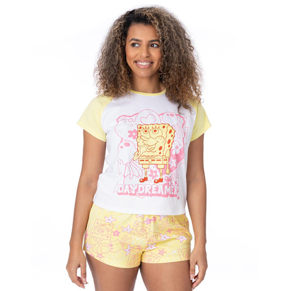 SpongeBob SquarePants Dam/Dam Short-Sleeved Pyjama Set XL Multicoloured XL