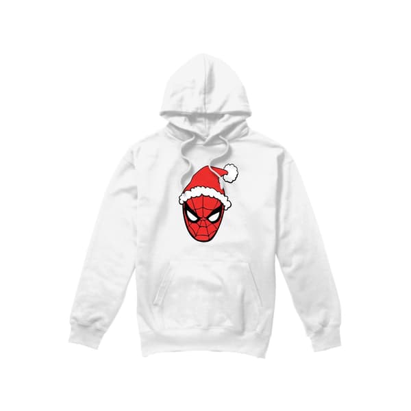 Spider-Man Herr Tomteluva Hoodie L Vit White L