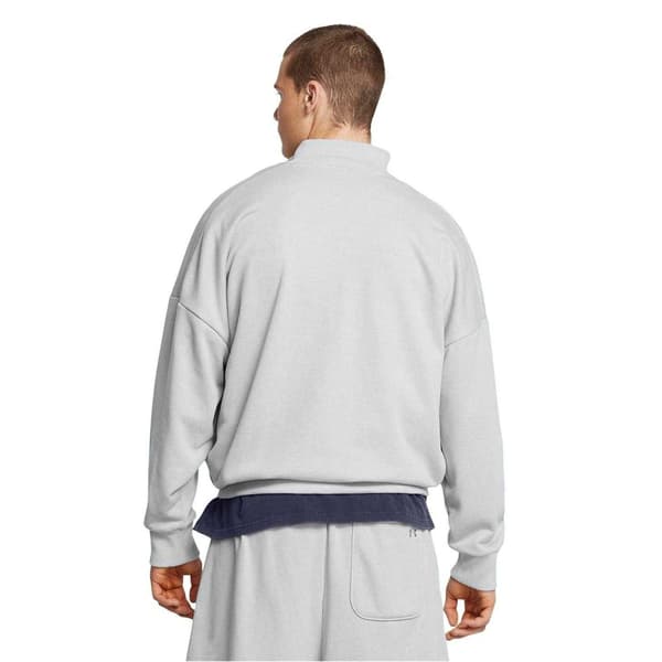Under Armour Herr Icon Quarter Zip Relaxed Fit Sweatshirt L Grå Grey L