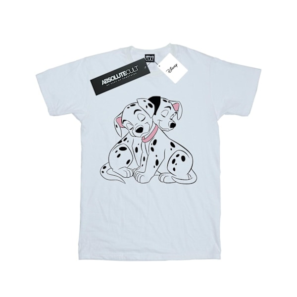 Disney Dam/Damer 101 Dalmatiner Puppy Love Bomull Boyfriend White XXL