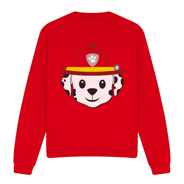 Paw Patrol Unisex Vuxen Marshall Emoji Sweatshirt XL Röd Red XL