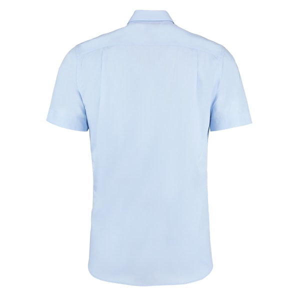 Kustom Kit Herr Premium Non Iron kortärmad skjorta 17,5 tum Li Light Blue 17.5inch