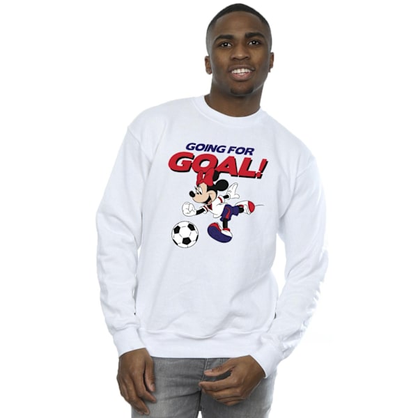 Disney Herr Minnie Mouse Going For Goal Sweatshirt 4XL Vit White 4XL