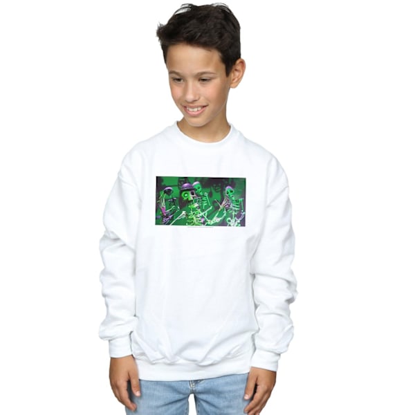 Corpse Bride Boys Mr Bone Jangles Sweatshirt 5-6 år Vit White 5-6 Years