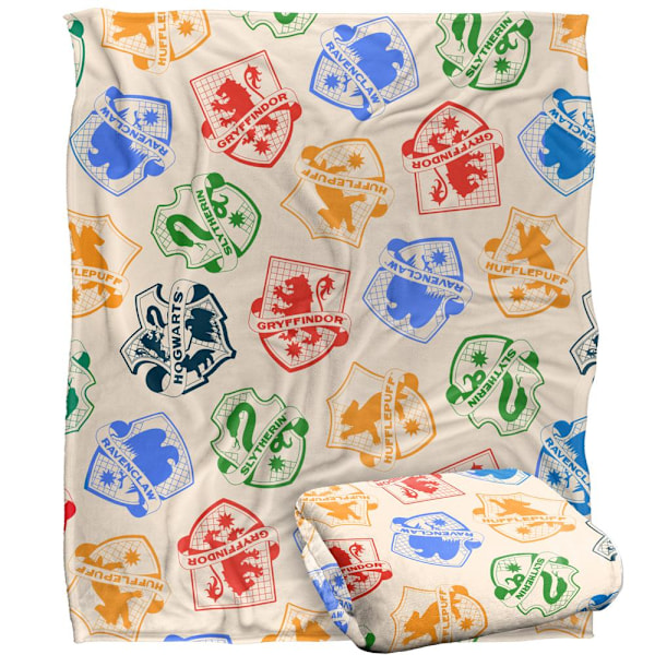 Harry Potter Husvapen Filt One Size Flerfärgad Multicoloured One Size