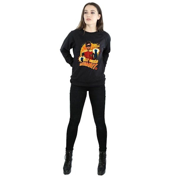 DC Comics Dam/Kvinnor Batman TV-serie Holy Smokes Sweatshirt Black L