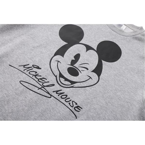 Disney Herr Mickey Mouse Sweatshirt i bomullsblandning S Grå Grey S