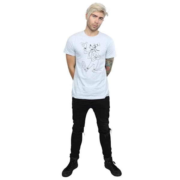 Disney Goofy Classic Baseball T-shirt L Sports Grey för män Sports Grey L