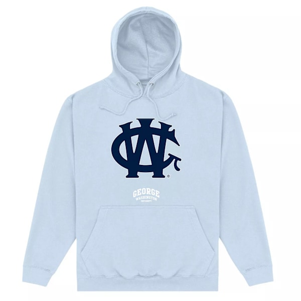 George Washington University Unisex Vuxen Logo Hoodie XL Himmelblå Sky Blue XL