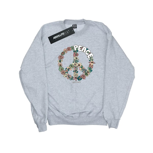 Woodstock Womens/Ladies Floral Peace Sweatshirt M Heather Grey Heather Grey M