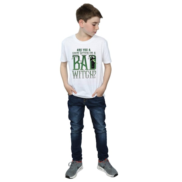 Trollkarlen från Oz pojkar goda häxan onda häxan T-shirt 7-8 år vit White 7-8 Years