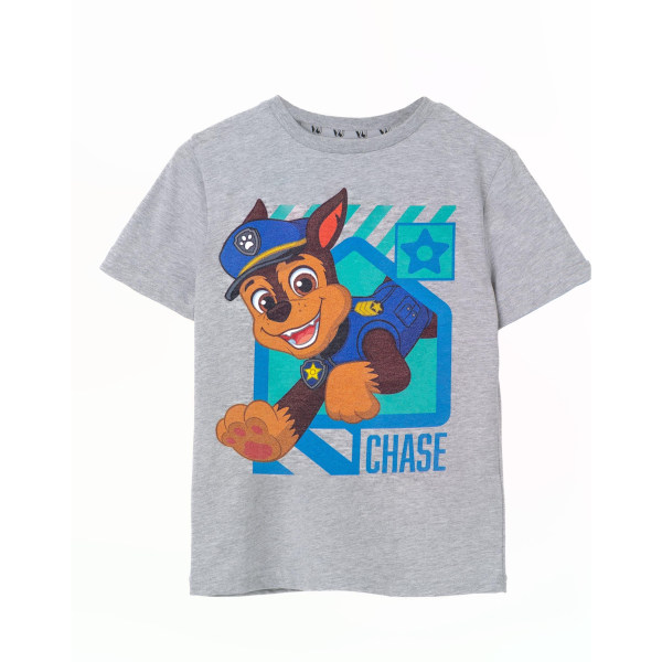 Paw Patrol Boys Chase T-shirt 3-4 Years Grey Marl Grey Marl 3-4 Years
