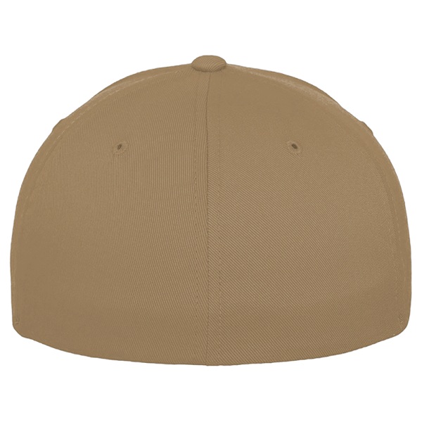 Yupoong Flexfit Fitted Baseball Cap LXL Khaki för män Khaki LXL