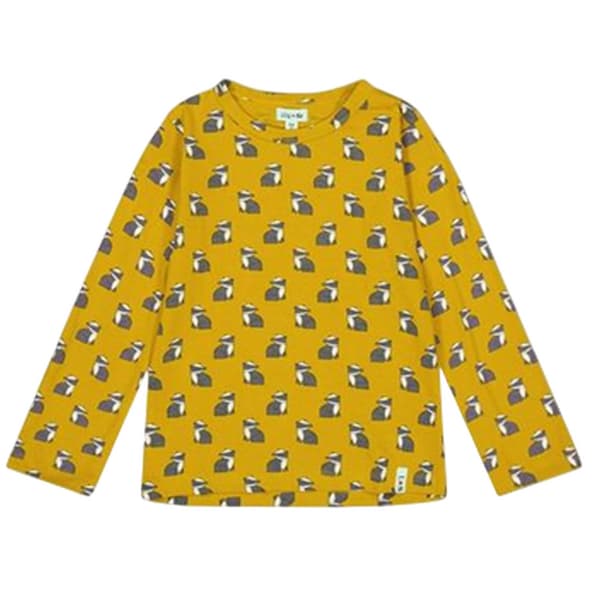 Lilly & Sid Barn/Barn Grävlingsränder Långärmad T-shirt Navy/Yellow 0-6 Months