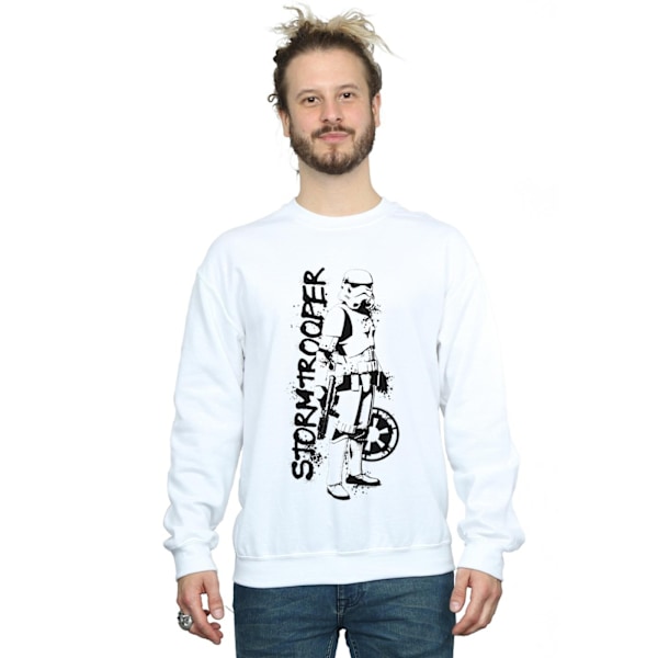 Star Wars Herr The Mandalorian Splat Stormtrooper Sweatshirt M White M