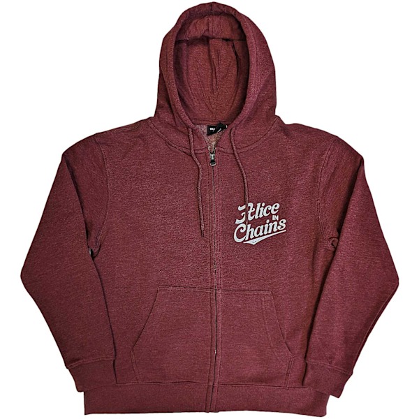 Alice In Chains Unisex Vuxen Emblem Full Zip Hoodie M Maroon Maroon M