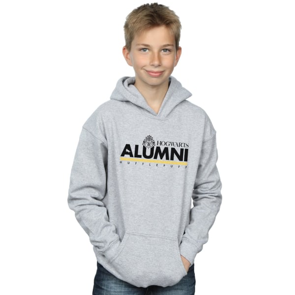 Harry Potter Boys Hogwarts Alumni Hufflepuff Hoodie 12-13 år Sports Grey 12-13 Years