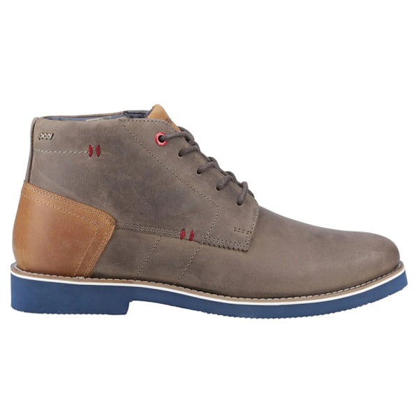 POD Herr Aries Oljat Läder Chukka Boots 11 UK Grå Grey 11 UK