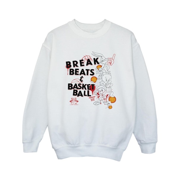 Space Jam: A New Legacy Boys Break Beats & Basketball Sweatshirt White 9-11 Years