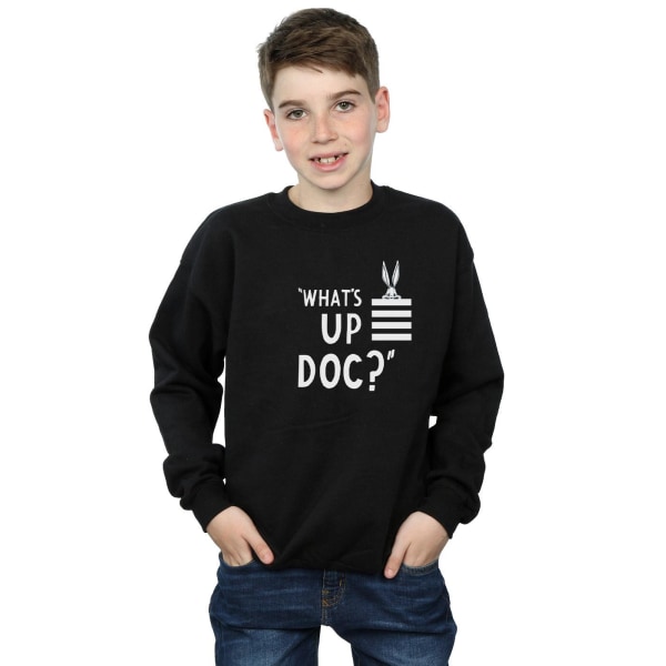 Looney Tunes Boys Bugs Bunny What´s Up Doc Stripes Sweatshirt 9 Black 9-11 Years