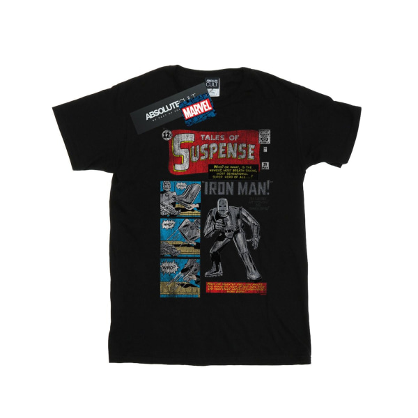 Marvel Boys Iron Man Distressed Tales Of Suspense T-shirt 7-8 år Black 7-8 Years