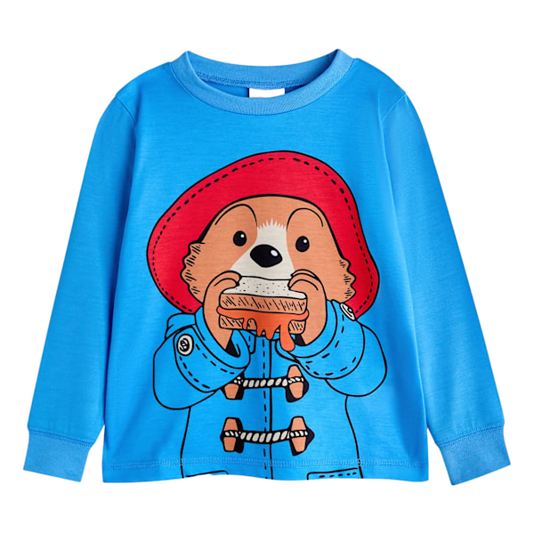 Paddington Bear Barn/Barnkaraktär Lång Pyjamas Set 2-3 År Blue 2-3 Years