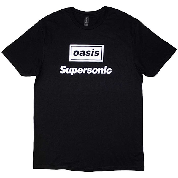 Oasis Unisex Vuxen Supersonic Title T-Shirt XL Svart Black XL