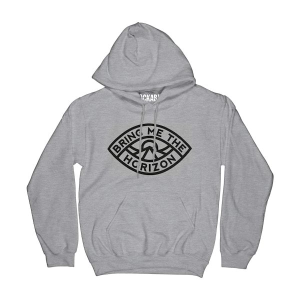 Bring Me The Horizon Unisex Vuxen Öga Pullover Hoodie M Grå Grey M