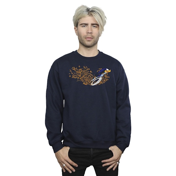 Looney Tunes ACME Doodles Road Runner Sweatshirt XL Marinblå Navy Blue XL