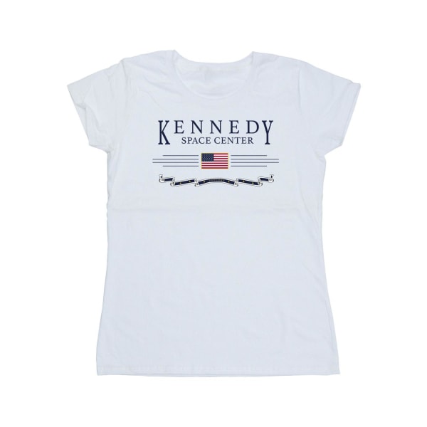 NASA Kennedy Space Center Explore Cotton T-shirt för kvinnor/damer White XL