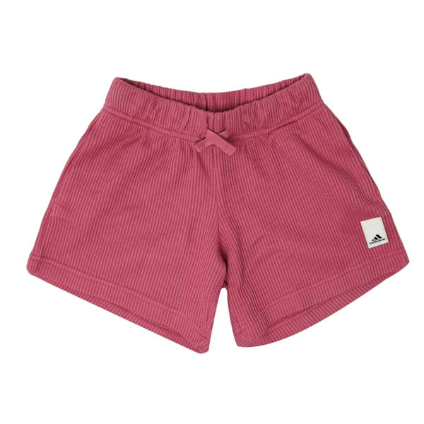Adidas Pojkar Våffelstickad Ledig Passform Lounge Shorts 13-14 År Rosa Pink 13-14 Years