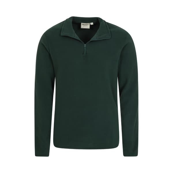 Mountain Warehouse Herr Camber II Half Zip Fleecetröja S Mörkgrå Dark Green S