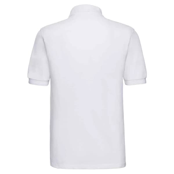 Russell Herr Ripple Krage & Manschettar Kortärmad Polotröja S Vit White S