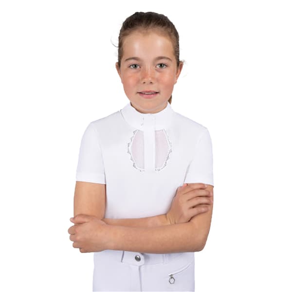 Coldstream Barn/Barn Next Generation Larkhall Diamante Showskjorta White 9-10 Years