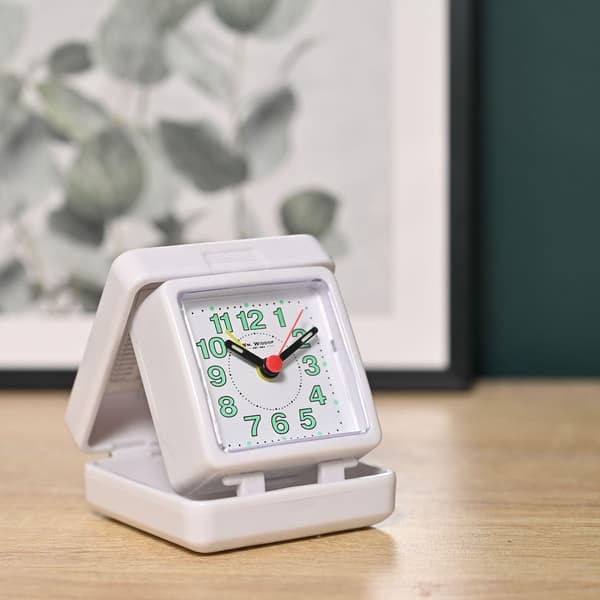 Hometime Quartz Rese Analog Väckarklocka One Size Vit White One Size