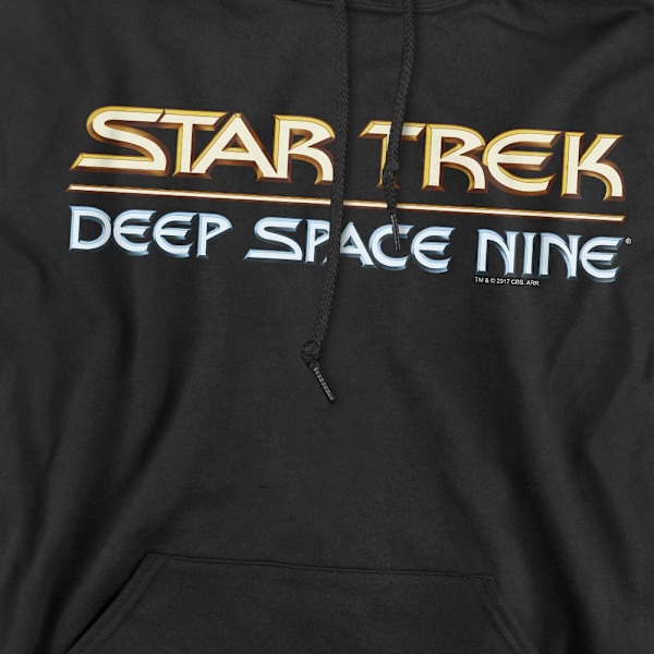 Star Trek Herr Deep Space Nine Logotyp Huvtröja L Svart Black L