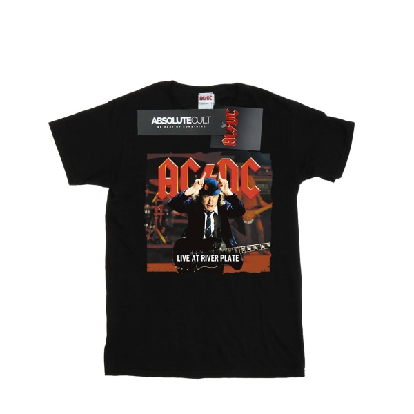 AC/DC-flickor bor på River Plate Columbia Records T-shirt i bomull Black 5-6 Years