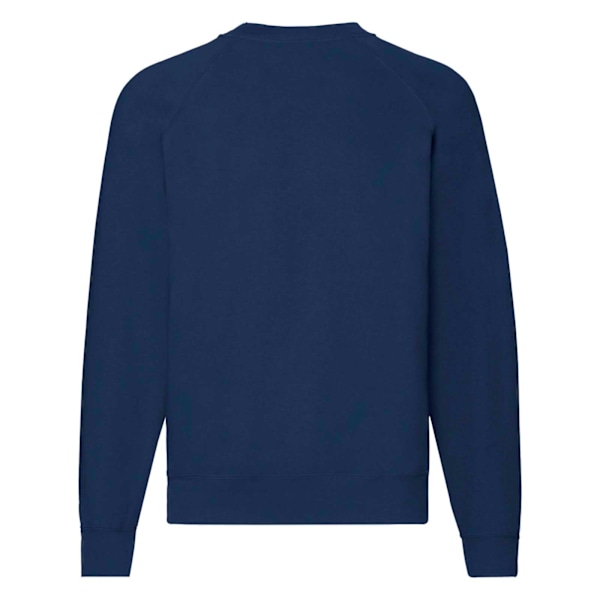 Fruit Of The Loom Classic 80/20 Raglan Sweatshirt L Navy för män Navy L