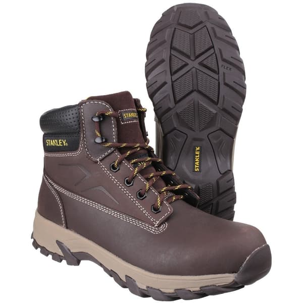 Stanley Herr Tradesman Snörning Penetration Resistant Säkerhetskänga Brown 12 UK
