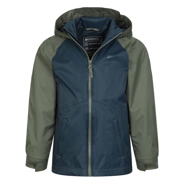 Mountain Warehouse Barnjacka Torrent II Vattentät för Barn/Barn Dark Khaki 9-10 Years
