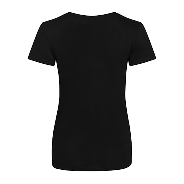 Awdis Dam/Dam Heather Triblend Girlie T-Shirt 12 UK Svart Black 12 UK