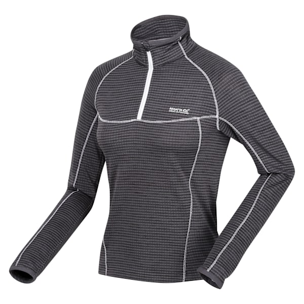Regatta Yonder Fleece Top för damer/kvinnor 14 UK Seal Grey/White Seal Grey/White 14 UK