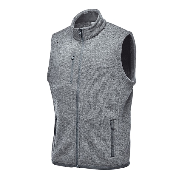 Stormtech Herr Avalante Knitted Heather Full Zip Gilet M Granit Granite M