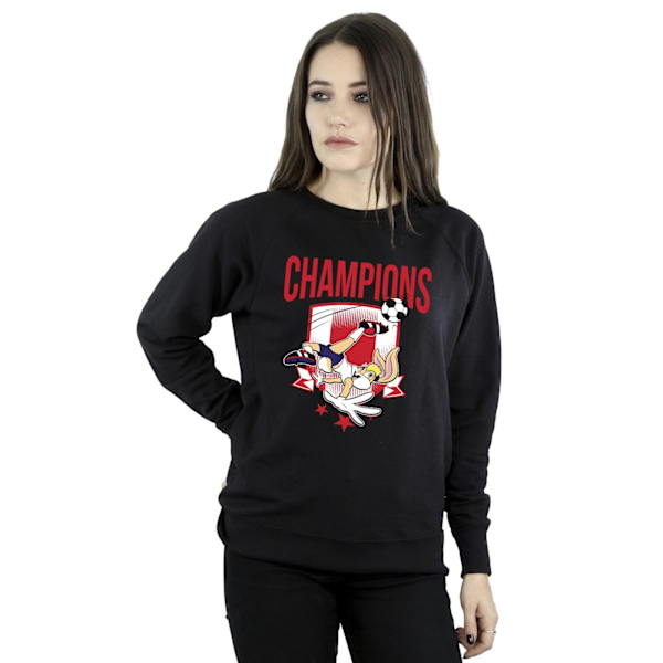 Looney Tunes Dam/Damer Lola Football Champions Sweatshirt M Black M