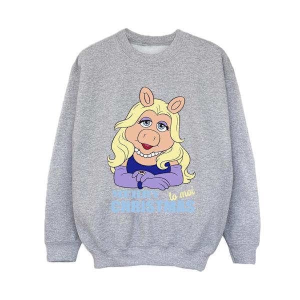 Disney Boys Muppets Miss Piggy Queen of Holidays Sweatshirt 3-4 Sports Grey 3-4 Years