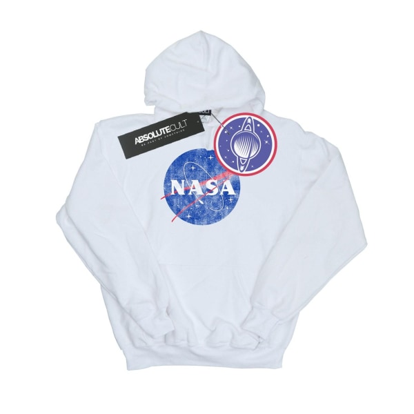 NASA Herr Insignia Logo Hoodie S Vit White S