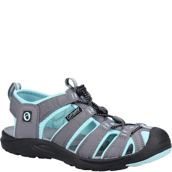 Cotswold Marshfield Recycled Sandaler för Herr 5 UK Grå/Turkos Grey/Turquoise 5 UK